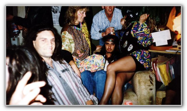 DJ with Lenny in the background